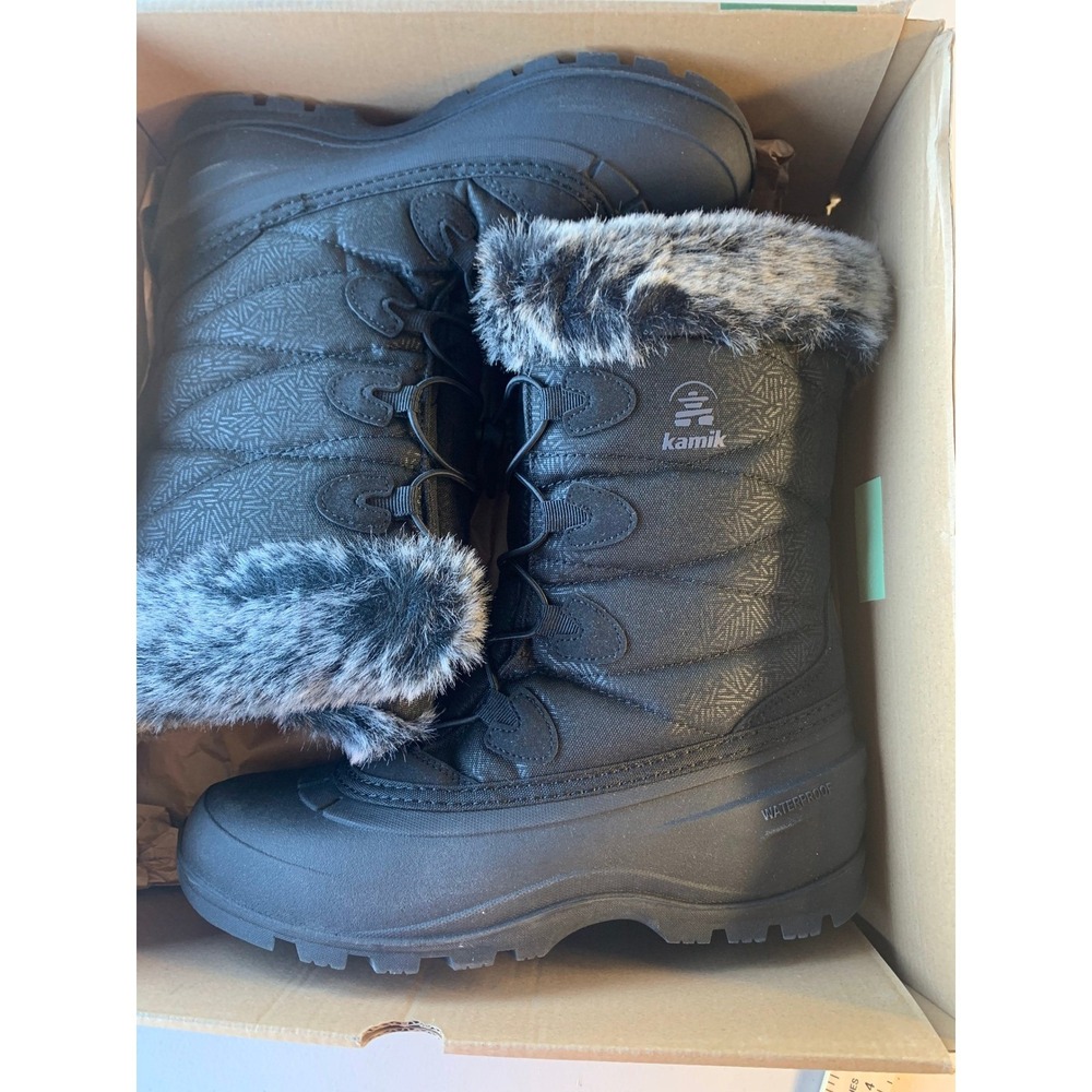 Kamik Momentum 3 Waterproof Winter Boots Black Men Size 9 EU 40 UK 7 - Picture 3 of 8